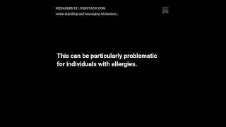 Understanding and Managing Histamine Release for Better Respiratory Health