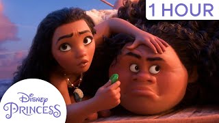 Best of Moana & Maui's Wild Adventures | 1 Hour Compilation | Disney Princess