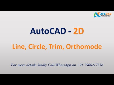03 AutoCAD - Line, Circle, Trim, Orthomode
