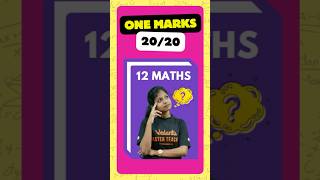 12th Maths | 1 Mark Important Questions | Half Yearly 2024 #halfyearly2024