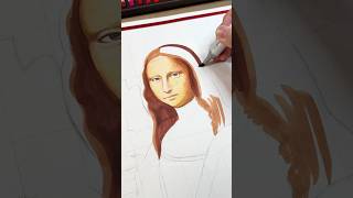 Attempting to draw the MONA LISA?✨👀 (PART 3) #art #drawing #monalisa #shorts