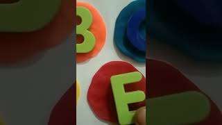 #learnalphabets #abcdef #clayart #aforapplebforballcforcatdfordog #shorts