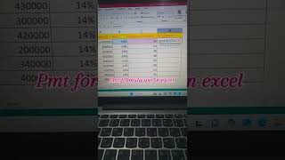 Calculate EMI on Loan using PMT formula | #excel#exceltutorial#excel