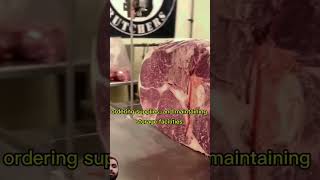 Duties and responsibilities of a butcher in the cruise ship..