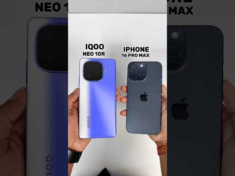 IQOO NEO 10R 🆚 IPHONE 16 PRO MAX BGMI TEST ll SHOCKING RESULT 😮 ll #iqooneo10r #iphone16promax