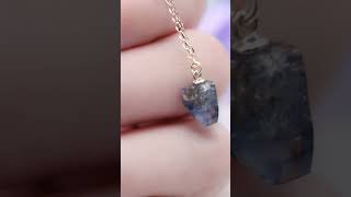 3652 サファイア 鉱物原石 シルバー925 ネックレス Sapphire Necklace Mistic Bloom Collection