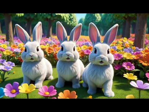 The Bunnies Go Hopping | Fun Bunny Song for Kids | Springtime Dance Adventure