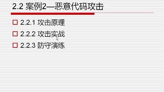 黑客攻防第2章 2 2 案例2——恶意代码攻击