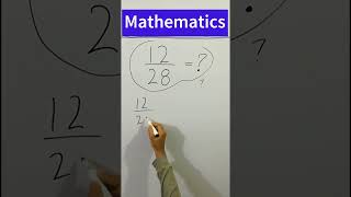 12 divided by 28 = ? #maths #shorts