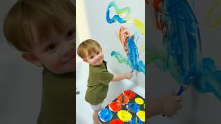 Fun Bath Paints! 🎨🛁 Easy DIY for Little Artists! #kidslearning #easydrawing #shorts #diy