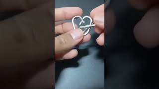 triangle love metal puzzle #puzzletime #braingames #mainanpuzzle #asahotak #puzzle