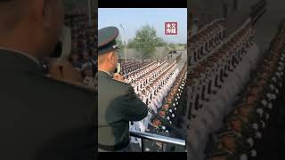 抗战胜利纪念日阅兵排练 #春 #阅兵