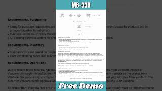 MB-330 Certification Exam Dumps - Renovated and Totally free