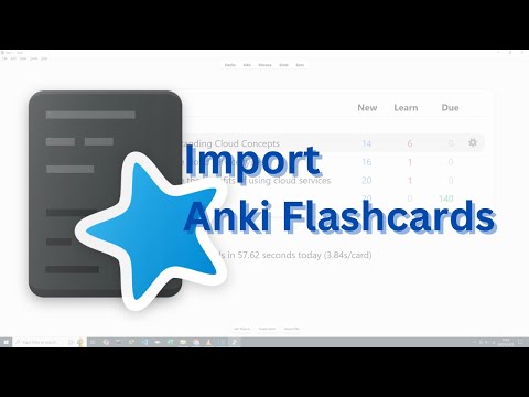 Import flash cards into Anki software