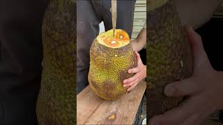 The best skills cutting jackfruit #fruitcutting #fruit #jackfruit #satisfying
