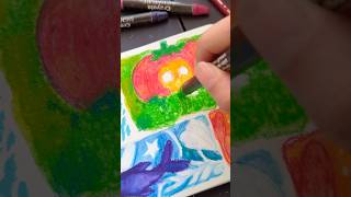 Are Crayola Watercolor Sticks  Secretly Good? 🔥 #sketchbookart #art #artprocess #crayons #drawings