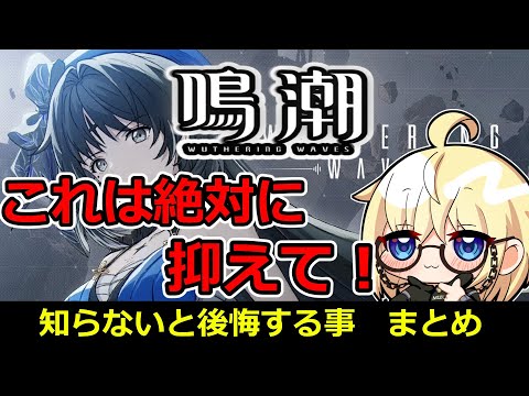 【鳴潮】初心者はこれだけ抑えて！知らないと後悔する事 全て教えます