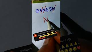 Ganesh Name Brand Logo 😱 #rap #music #artist #logoart #drawing #art #logomaker