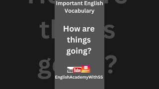 10 other ways to say "How are you?"  #english #advancedenglish @englishacademywithss