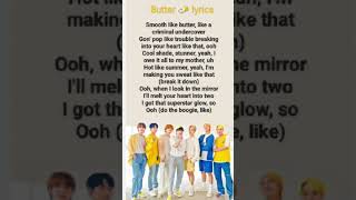 Butter lyrics BTS  ( like if u love BTS )  #elated_souls. #bts #butter #kpop #lyrics