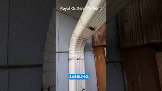 Why Is My Downspout Leaking #shortsfeed #youtubeshorts #rain #diy #gutters #guttering