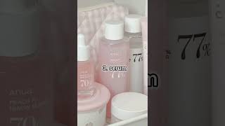 7 Step skincare routine for teens 🎀 #aesthetic #glowuptips #beautytips #skincaretips#trendingshorts