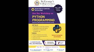 Python Workshop #aicte #aicte_india #bcadegree #bcastudents
