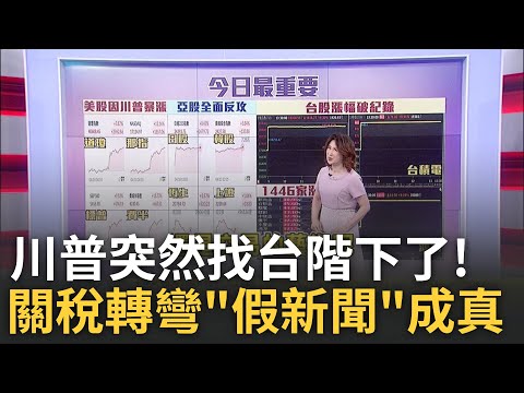 "關稅暫停"髮夾彎! 股市瘋漲! 揭川普讓步三關鍵│ 陳斐娟 主持│20250410│關我什麼事