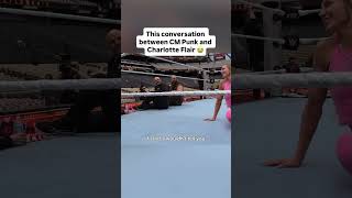 CM Punk asked Charlotte Flair if she 💩 in the ring 😂 #WWE #WWEUnreal #Shorts