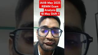 JAIIB Exam Analysis 2025 | JAIIB RBWM Shift 1 Analysis May 2025 | JAIIB Exam Review Today | EduTap