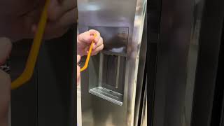 Frigidaire Refrigerator GRSS2652AF Leaking water around water dispenser/ dispenser panel removal
