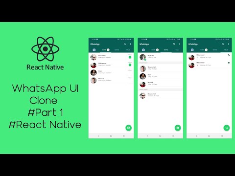 #12 WhatsApp UI Clone In React Native | Part 1
