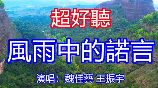 天呀！太好聽了，12月魏佳藝 王振宇超火傷感情歌《風雨中的諾言》，獨特的嗓音，單曲循環聽不夠！我走在風裡走在雨裡，我在愛的世界裡奉陪到底！唱的撕心裂肺，聽得痛哭流涕！廣東風景！傷感情歌！療癒情歌！