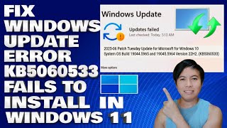 How To Fix Windows Update Error KB5060533 Fails To Install in Windows 10