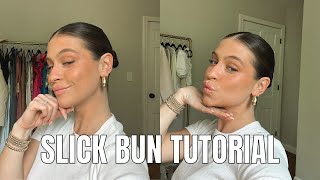 SLICK / SLEEK BUN HAIR TUTORIAL