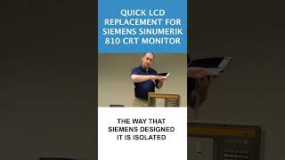 Quick #industrialmonitor LCD Replacement for #Siemens #Sinumerik 810 CRT Monitor