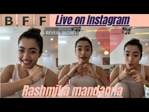 Rashmika mandanna|Live on Instagram|Tamil Hindi dubbed movie actress