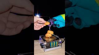 🍩 Mix: doughnuts + tesla coil #experiment #bread #physics
