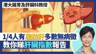 脂肪肝｜醫生教你睇肝纖維化、脂肪肝驗身報告解釋肝臟指數！脂肪肝5大成因 糖尿病、膽固醇高外仲有邊樣？1/4香港人有脂肪肝 患者多數無病徵｜王建芳醫生 港大腸胃及肝臟科講座教授袁孟峰教授｜人類健康研究所