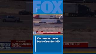 Car crushed under semi-truck on I-10 | FOX 10 Phoenix