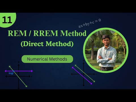 Direct Method (REM/RREM) | SLE | Numerical Methods Bangla