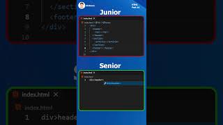 Writing Semantic HTML Senior vs Junior  developer Part _14
