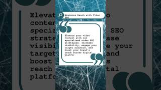 Maximize Reach with Video SEO #VideoSEO #ContentVisibility