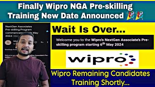 Wipro Confirmed Pre-skilling Training Date Out | Wipro Joining | Elite P1&P2 ,Wilp Candidates Update