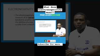 Electronegativity in elements #elements #periodictable #chemistry #chemistryclasses #examguide