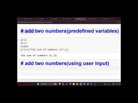 Add two numbers in python#pythontutorial #pythonprogramming #python