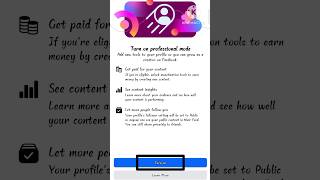 Facebook professional mode turn on||how to turn on professional mode on Facebook #shorts #short #new