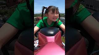 まりちゃんジェットコースターでの失神シーン！ - はねまりチャンネル