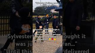 Sylvester Stallone meets a young fan… #SylvesterStallone #RockyBalboa #Motivation #YoungFan