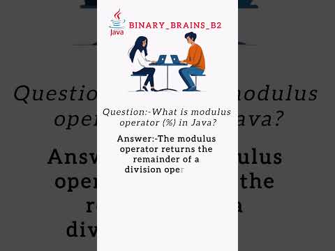 What is modulus operator (%) in Java ❓ #binary_brains_b2 #ytshorts #java